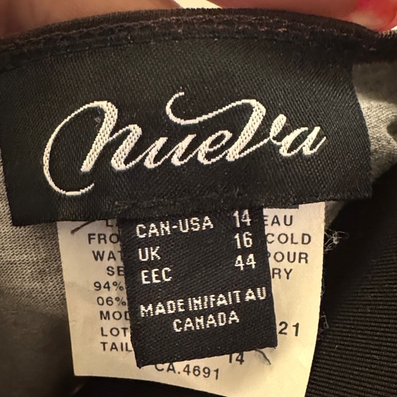 Elegant Women's Long Sleeve Top in Fiery orange and brown - Picture 2 of 6